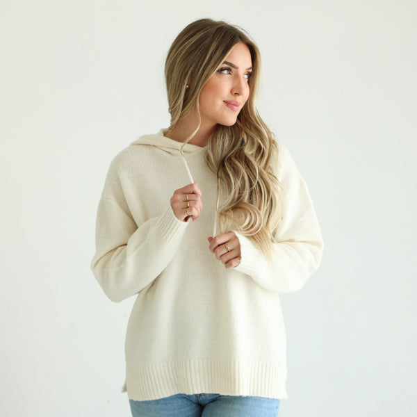 Sweater Hooded Top