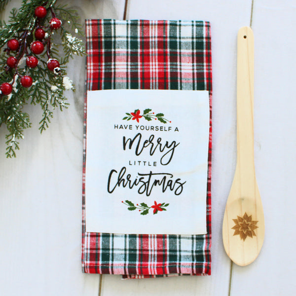 Neighbor Gift Kitchen Towel + Spoon Set